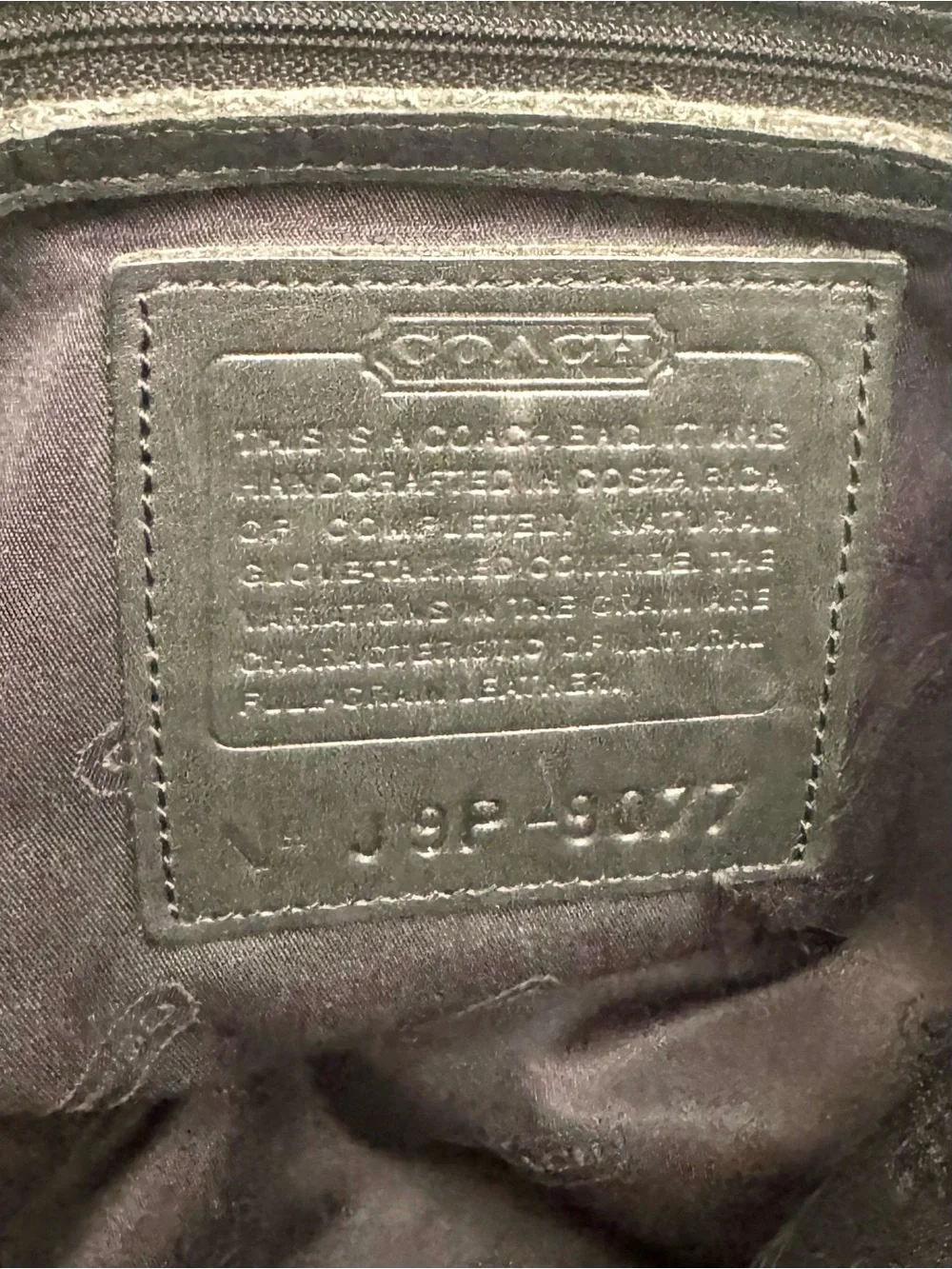 Coach Vintage 9077 Classic Lunch Tote Bag Black Leather Shoulder Bag
